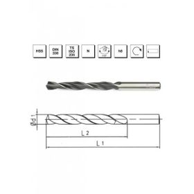 MTE DİN 338 8.5 mm HSS Silindirik Saplı Matkap Ucu