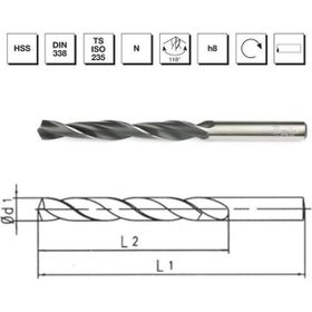 MTE HSS DIN 338 11.8 mm Silindirik Saplı Makina Takım Haddeli Matkap Ucu