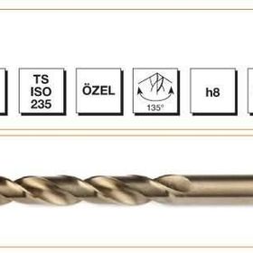 MTE HSS DIN 338 11 mm Taşlanmış Silindirik Saplı Altın Seri Kısa Matkap Ucu