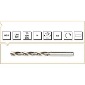 MTE HSS DIN 338 17.5 mm Taşlanmış Silindirik Saplı Kısa Matkap Ucu