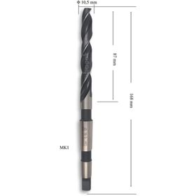 MTE HSS DIN 345 10.5 mm Mors Konik Saplı Matkap Ucu