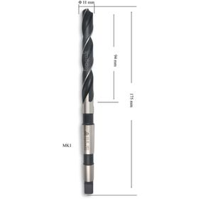 MTE HSS DIN 345 11 mm Mors Konik Saplı Matkap Ucu