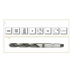 MTE HSS DIN 345 12,5 mm Mors Konik Saplı Matkap Ucu