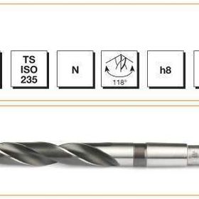MTE HSS DIN 345 18,5 mm Mors Konik Saplı Matkap Ucu
