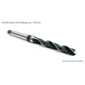 MTE HSS DİN 345 RN 24 mm Matkap Ucu