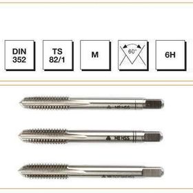 MTE HSS DIN 352 Metrik Normal Vidalı 3'lü Takım 6 mm El Kılavuzu