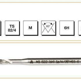 MTE HSS E DIN 371/C Metrik Normal Vidalı Helis Kanallı M 6x1 Makina Kılavuzu