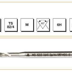 MTE HSS E DIN 371/C Metrik Normal Vidalı Helis Kanallı M 6x1 Makina Kılavuzu