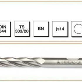 MTE HSSE DIN 844/BN 16 mm Uzun Parmak Freze