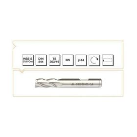 MTE HSSE DIN 844/BN 4 mm Kısa Parmak Freze
