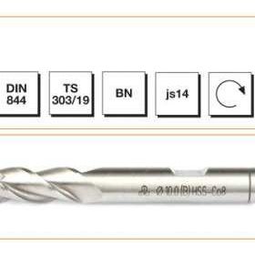 MTE HSSE DIN 844/BN 5 mm Kısa Parmak Freze