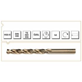 MTE Makina Takım 4 mm Hss-E Dın 338 Silindirik Saplı Kısa Altın Seri Matkap Ucu