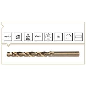 MTE Makina Takım Hsse 10 mm Altın Seri Inox Delme Matkap Ucu