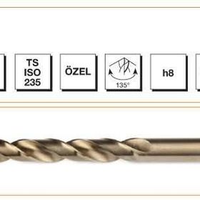 MTE Silindirik Saplı Krom Altın Seri 9.5 mm Matkap Ucu