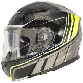 MTS M-966 Çene Açılır Sarı Siyah Motosiklet Kaskı