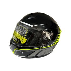 MTS M-966 Çene Açılır Sarı Siyah Motosiklet Kaskı