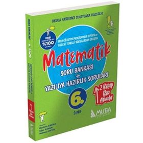 Muba Yayınları - 6. Sınıf Matematik Soru Bankası Yazılıya Hazırlık Soruları 2'si 1 Arada