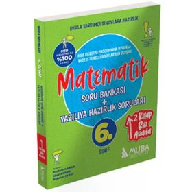 Muba Yayınları - 6. Sınıf Matematik Soru Bankası Yazılıya Hazırlık Soruları 2'si 1 Arada