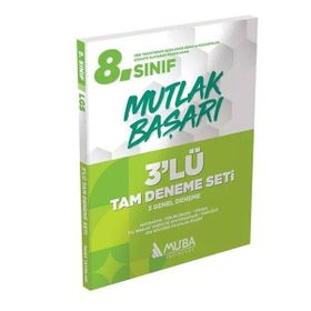 Muba Yayınları - 8. Sınıf LGS Mutlak Başarı 3 Tam Deneme Seti