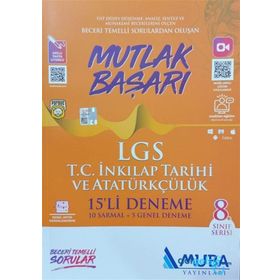 Muba Yayınları 8.Sınıf Mutlak Başarı LGS İnkılap Tarihi 15 Deneme
