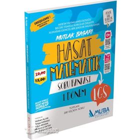 Muba Yayınları LGS 1. Dönem Matematik Hasat Soru Bankası