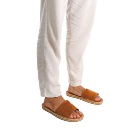 Mubiano Espadril Summer Taba Erkek Terlik