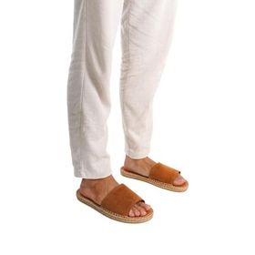 Mubiano Espadril Summer Taba Erkek Terlik