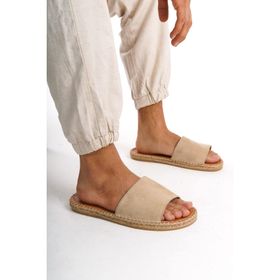 Mubiano Espadril Summer Taba Erkek Terlik