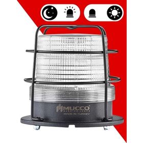 Mucco 85-260V AC-DC Çakar 2 Katlı Işıklı Kolon