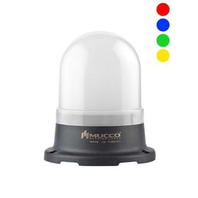Mucco SNT-74-B-RGB 12-24 V DC Tabana Montaj Çok Renkli RGB Buzzer İkaz Lambası