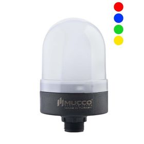 Mucco SNT-S74-B-RGB-10T Rgb Buzzerlı 10 cm Ayaklı 12-24 Volt Ac-Dc Mini Tepe Lambası