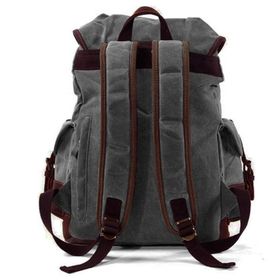 Muchuan 9508-1 Füme Kanvas Retro Sırt Çantası
