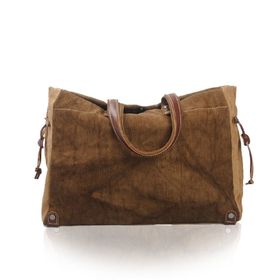 Muchuan Batik Kanvas Kahverengi Kadın Postacı Çanta