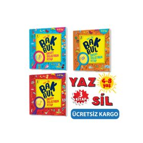 Mucit Karınca Bak Bul Dikkat Geliştiren Kitap Serisi 4-8 Yaş Yaz Sil Yükselen Zeka
