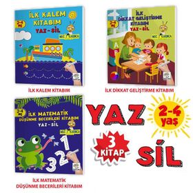 Mucit Karınca Yaz Sil Kitaplar Serisi 2-4 Yaş 1. Set-Yükselen Zeka Yayınları