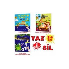 Mucit Karınca Yaz Sil Kitaplar Serisi 2-4 Yaş 1. Set-Yükselen Zeka Yayınları
