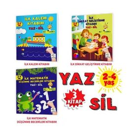 Mucit Karınca Yaz Sil Kitaplar Serisi 2-4 Yaş 1. Set-Yükselen Zeka Yayınları
