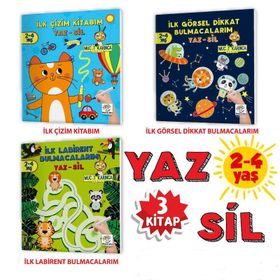 Mucit Karınca Yaz Sil Kitaplar Serisi 2-4 Yaş 2. Set-Yükselen Zeka Yayınları