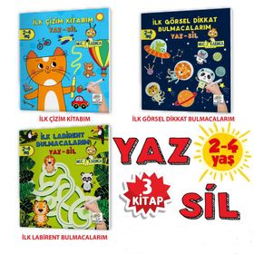 Mucit Karınca Yaz Sil Kitaplar Serisi 2-4 Yaş 2. Set-Yükselen Zeka Yayınları