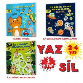 Mucit Karınca Yaz Sil Kitaplar Serisi 2-4 Yaş 2. Set-Yükselen Zeka Yayınları