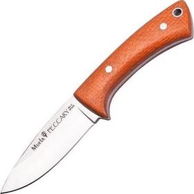 Muela Peccary 7 cm Turuncu Kanvas Micarta Saplı Bıçak