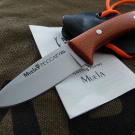Muela Peccary 7 cm Turuncu Kanvas Micarta Saplı Bıçak