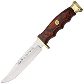Muela Ranger 12 Coral Pakkawood Ağaç Saplı Pirinç Başlıklı Ranger Bıçak