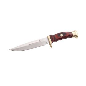 Muela Ranger 12 Coral Pakkawood Ağaç Saplı Pirinç Başlıklı Ranger Bıçak