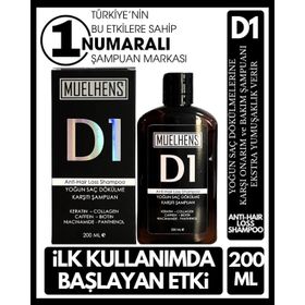 Muelhens D1 Anti Hair Loss Shampoo Yoğun Saç Dökülme Karşı 200 ml Bakım Şampuanı