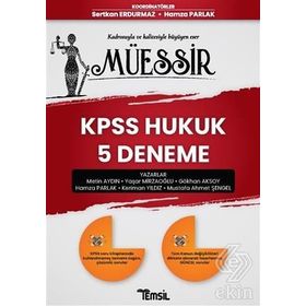 Müessir 2020 KPSS Hukuk 5 Deneme - Temsil Yayınları