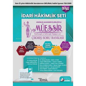 Müessir İdari Hakimlik Çalışma Seti Çıkmış Soru Bankası 2022 - Temsil Kitap Yayınları
