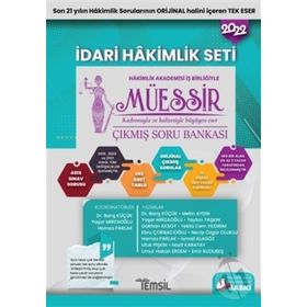 Müessir İdari Hakimlik Çalışma Seti Çıkmış Soru Bankası 2022 - Temsil Kitap Yayınları