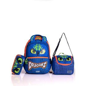 Muggle 9167 Dragons Siyah 3'lü Okul Sırt Çantası Set