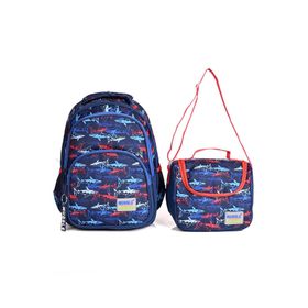 Muggle MU-006 Shark Okul Sırt Çantası 2li Set